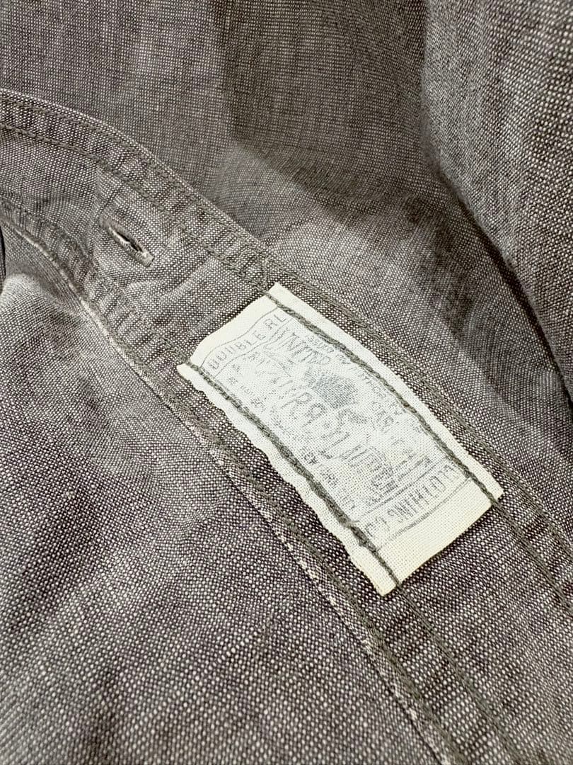 【レア】RRL ごま塩 黒シャン シャンブレー ワーク シャツ ガチャポケ