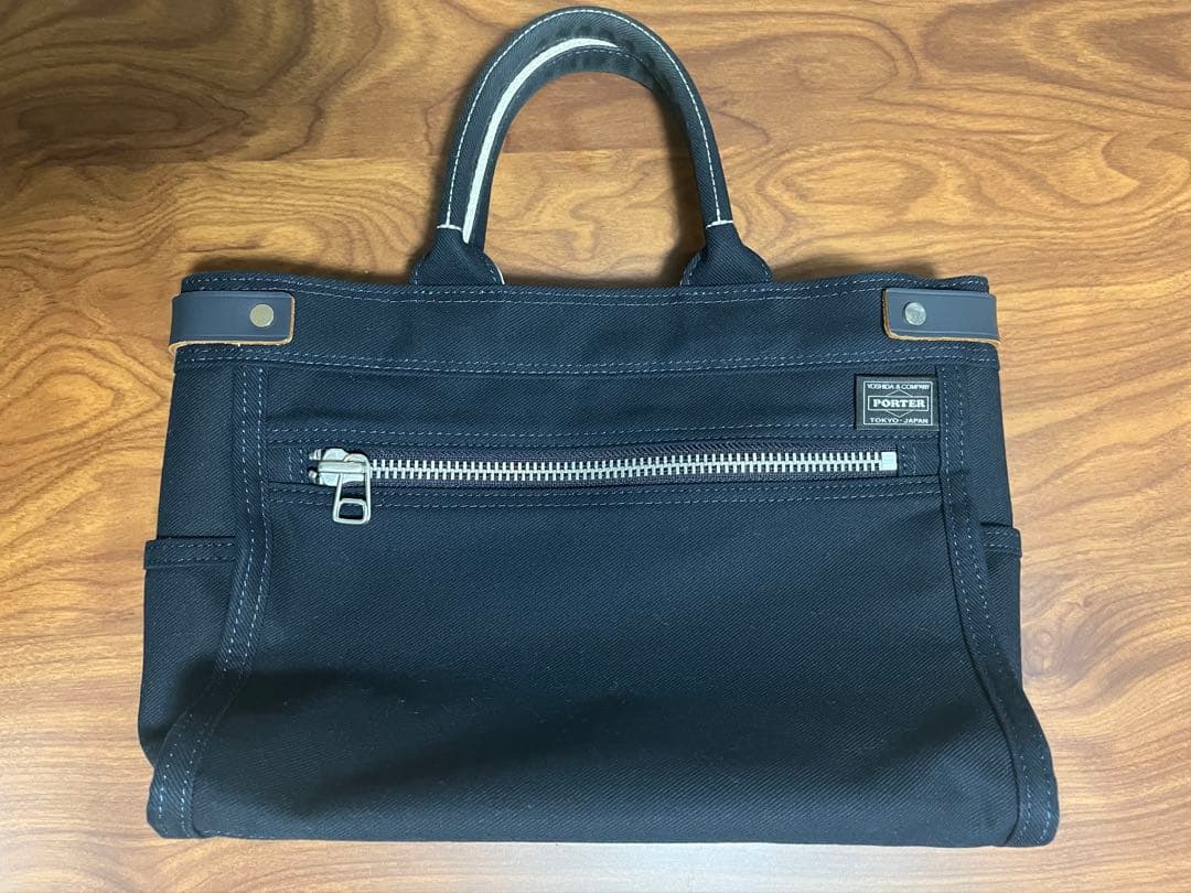 美品 PORTER NAKED TOTE BAG(S) ネイビー 吉田カバン