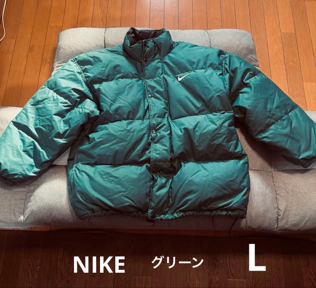NIKE ダウンジャケット 緑 ビッグシルエット グリーン