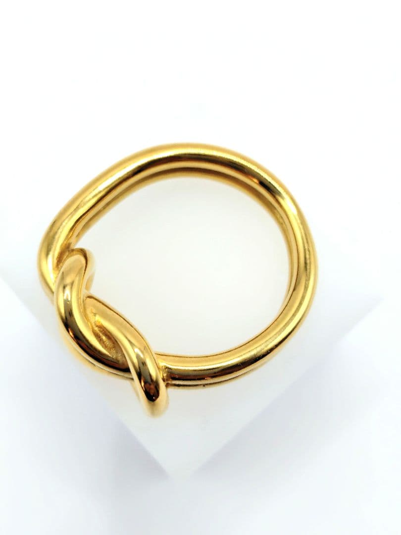 エルメス HERMES スカーフリング メタル ゴールド e59607g