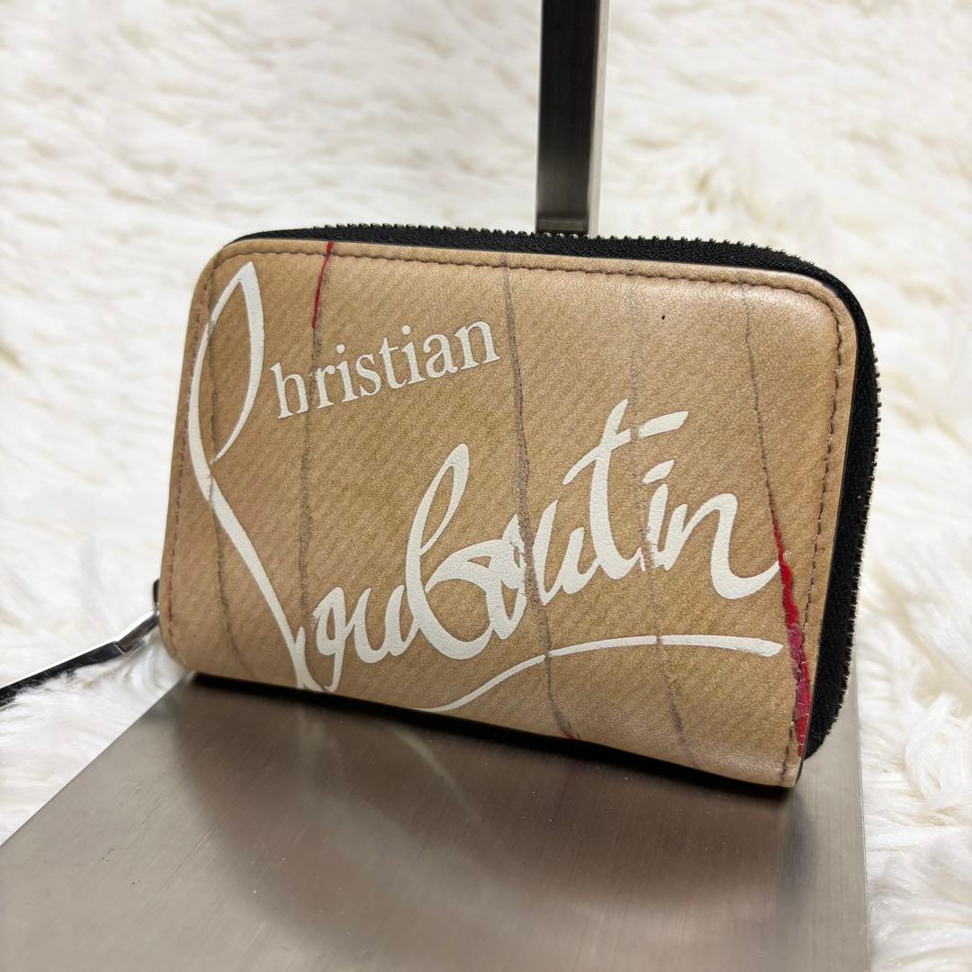 クリスチャンルブタン ケース 財布 ラウンドファスナー クラフトロゴ