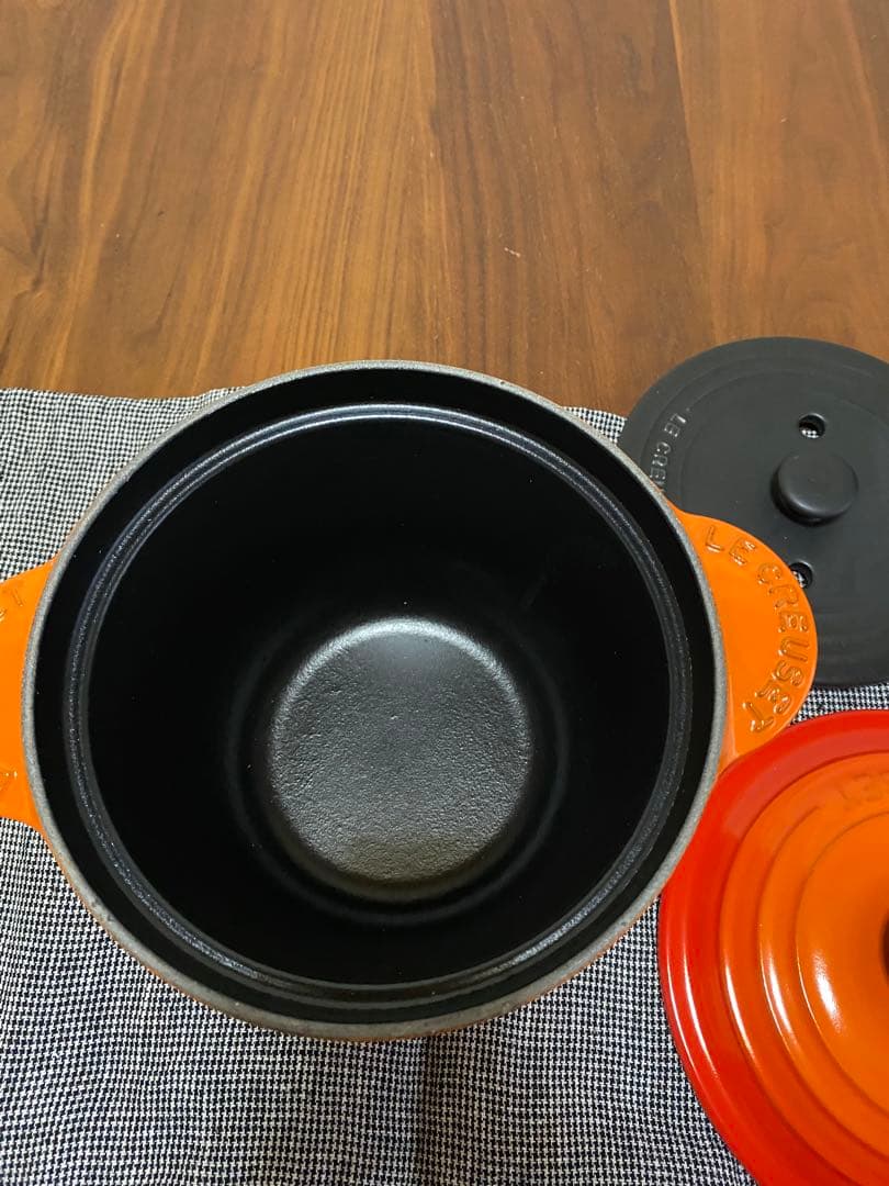 ル・クルーゼ　ココット・エブリィ18 オレンジ インナーリッド付き