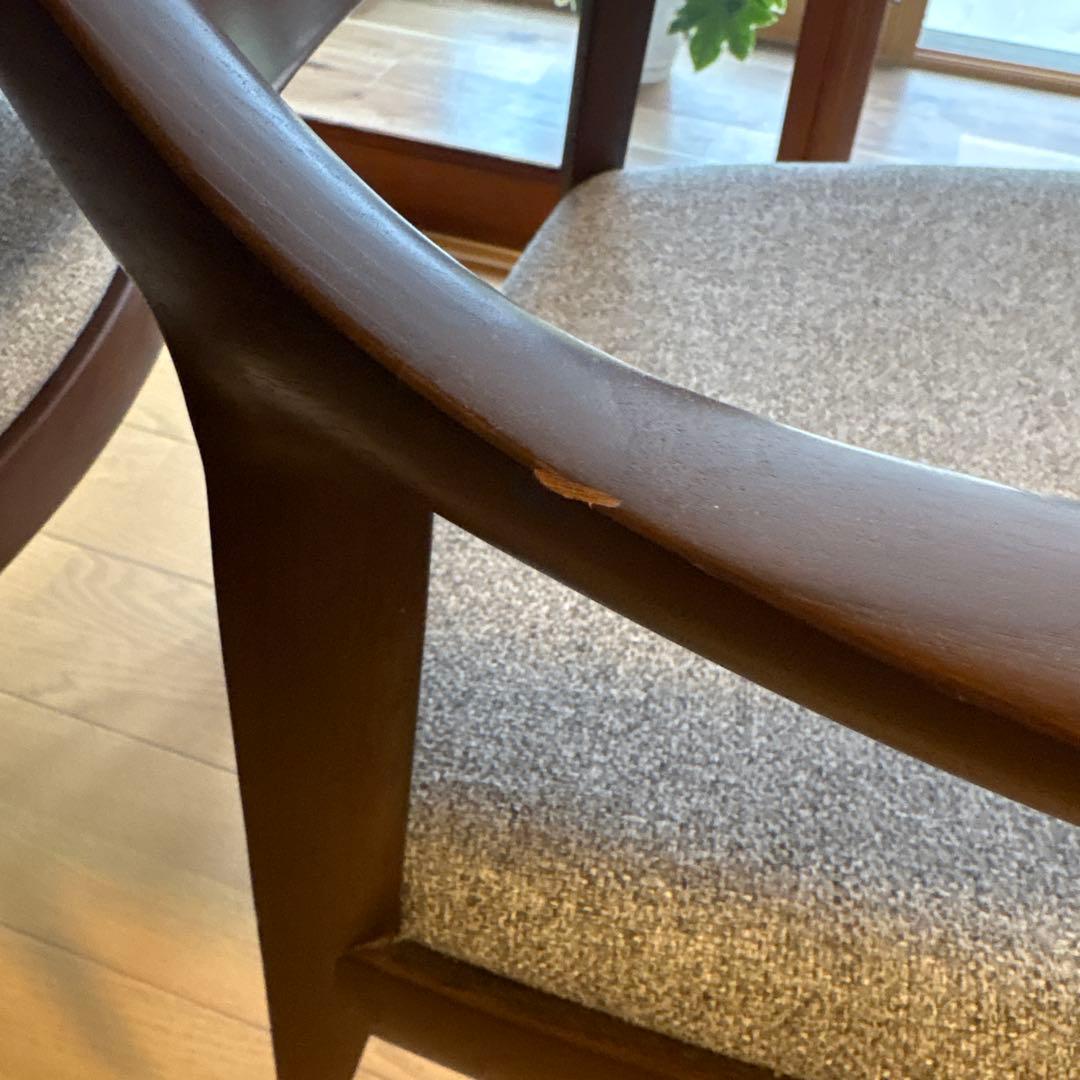 カンディハウス　WING LUX LD アームチェアー　脚折れ