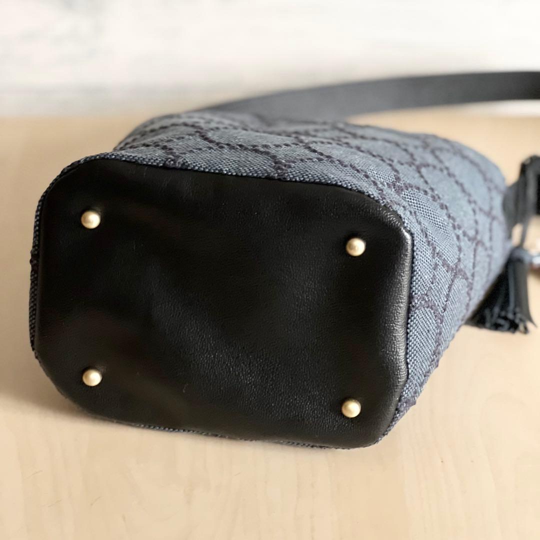 オーダー　ミナペルホネンtambourineと本革のワンハンドルバッグ