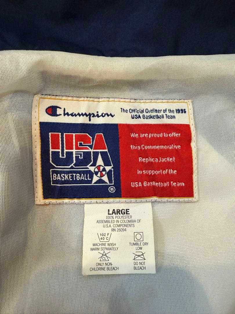 Champion オリンピック ドリームチーム ナイロン ジャケット