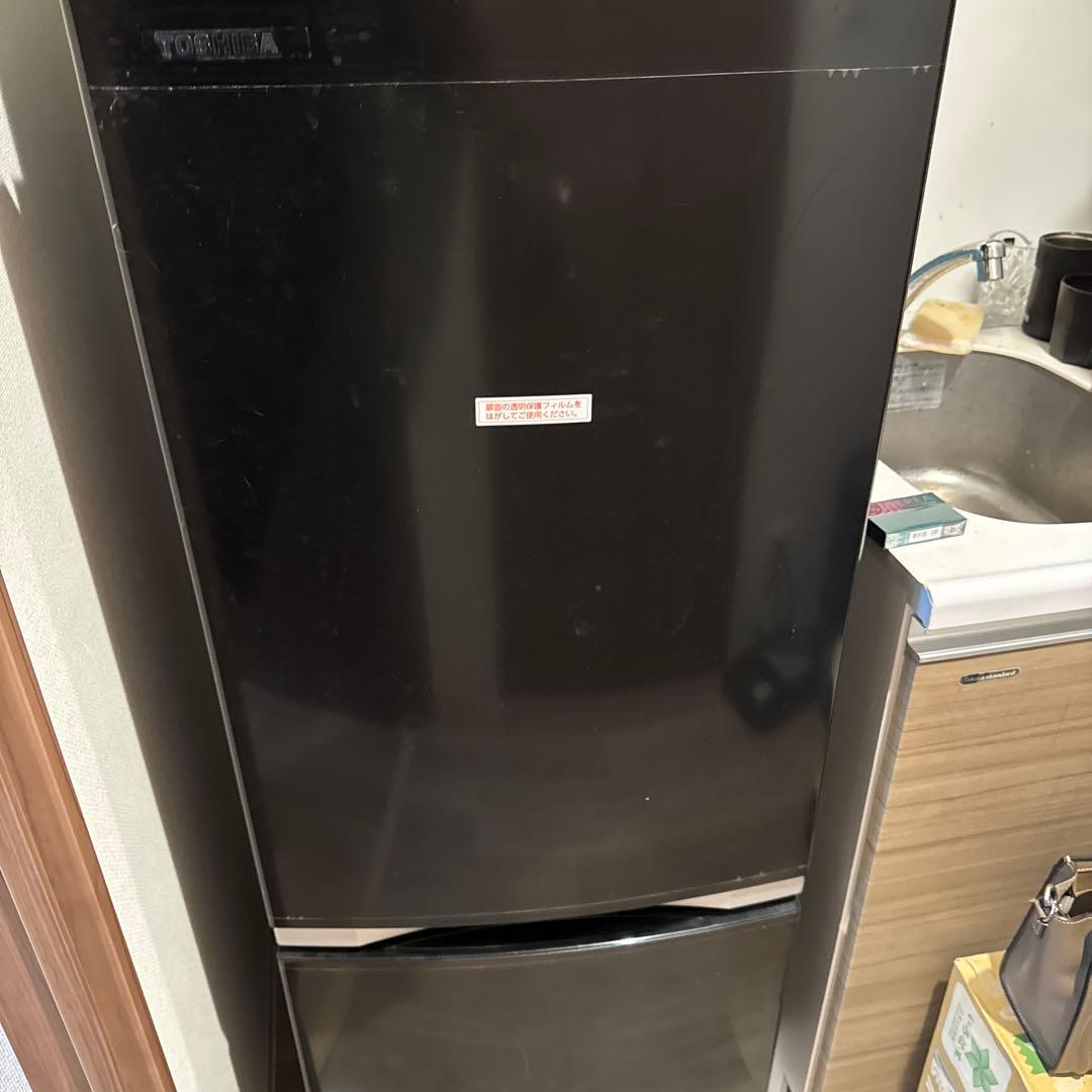 TOSHIBA ブラック冷蔵庫 GR-S15BS(K)
