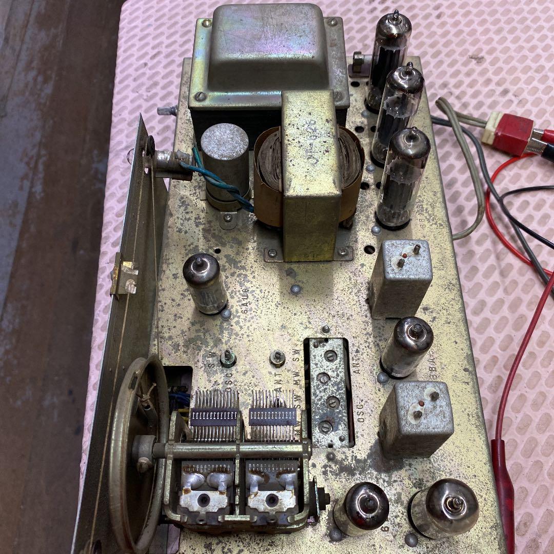 PAアンプ＋スーパーラヂオ/真空管7球式／ナショナル　ミゼットアンプWA-200