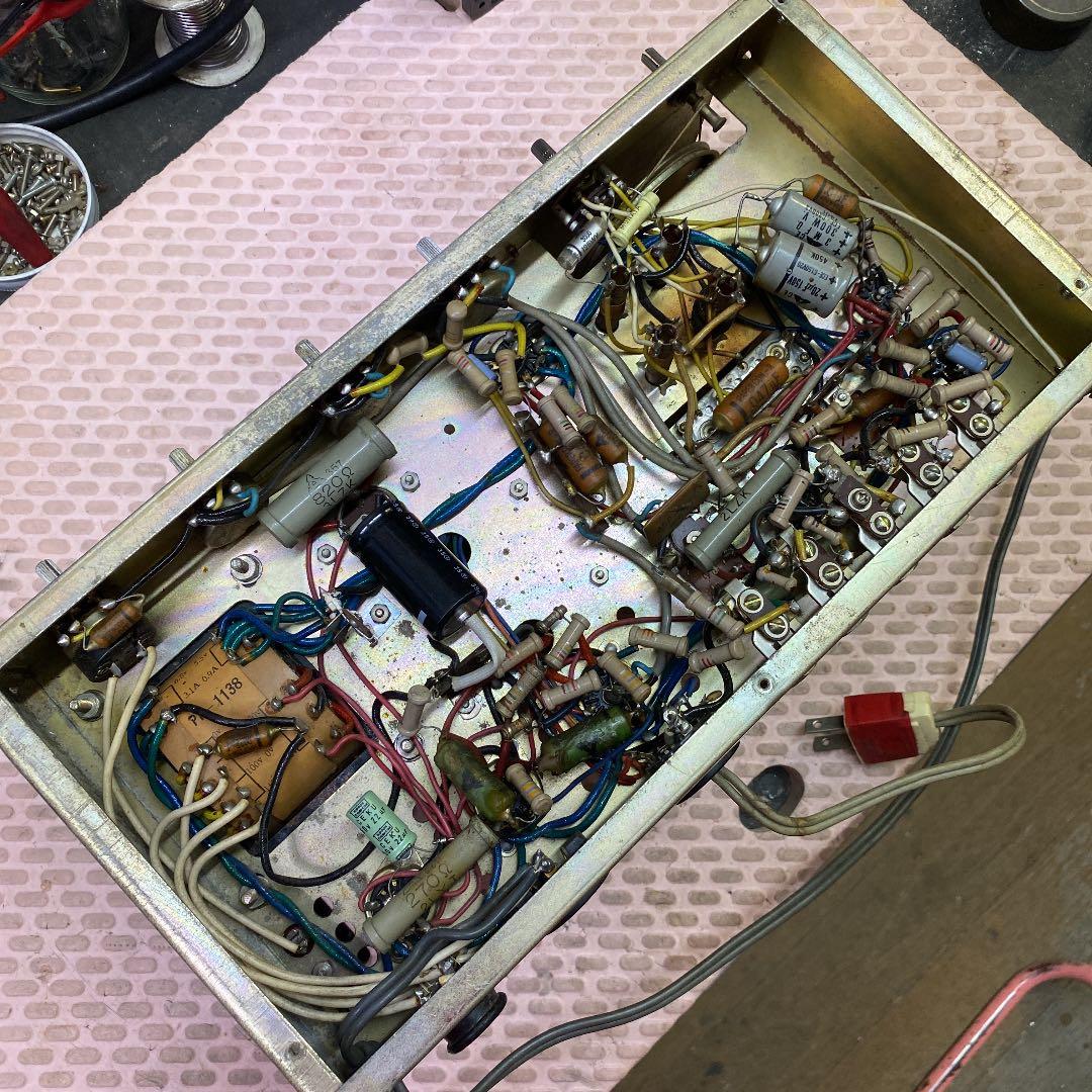 PAアンプ＋スーパーラヂオ/真空管7球式／ナショナル　ミゼットアンプWA-200