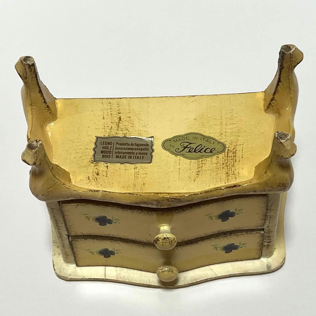 フェリーチェ ロココ調 アンティークミニイタリア製チェスト 1970年