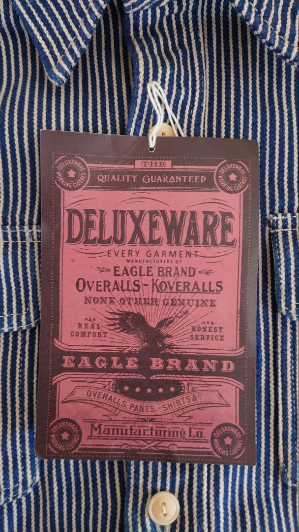 DELUXEWARE　ヒッコリーヘビーネルシャツ