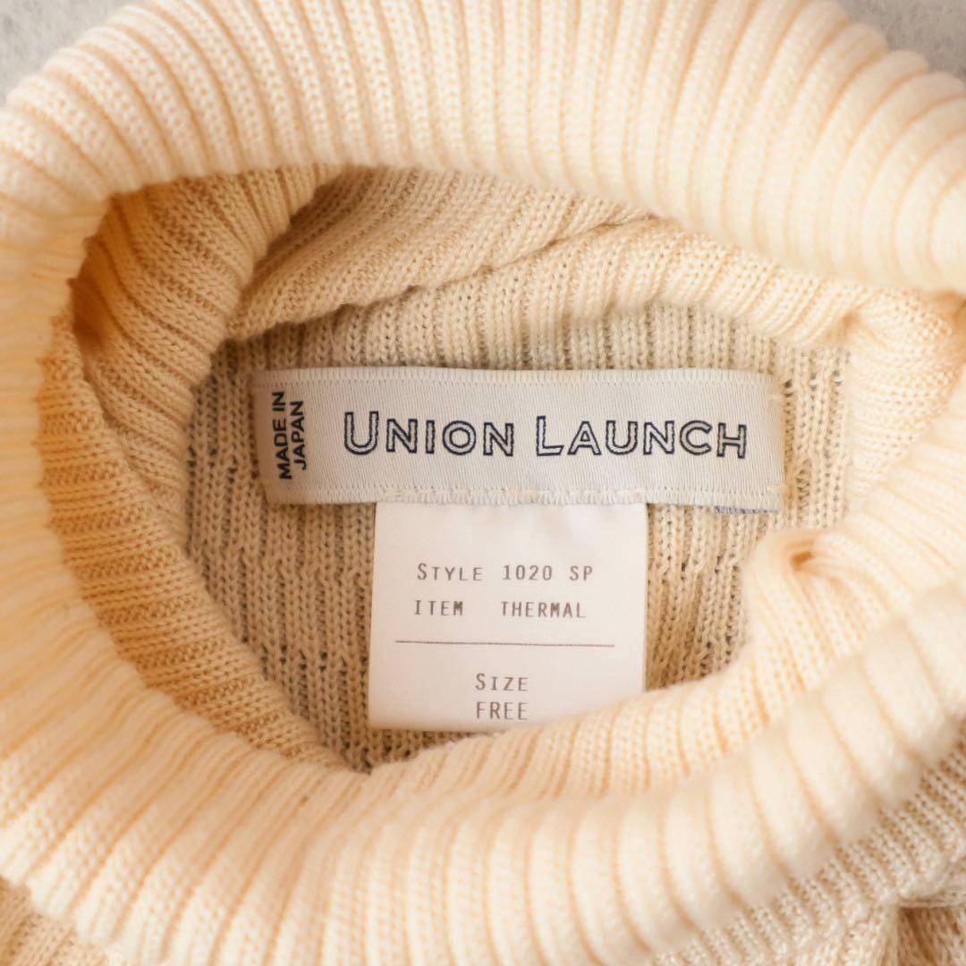 UNION LAUNCH THERMAL KNIT シルク タートルネックニット