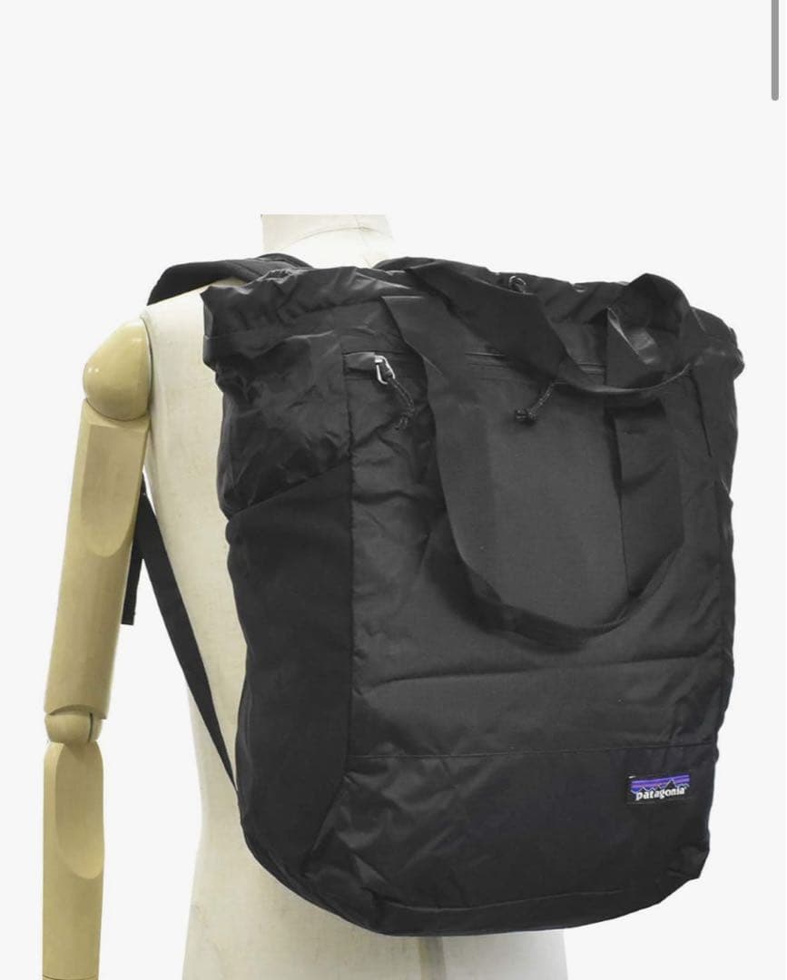 パタゴニア PATAGONIA トートバック バックパック 折りたたみ ブラック