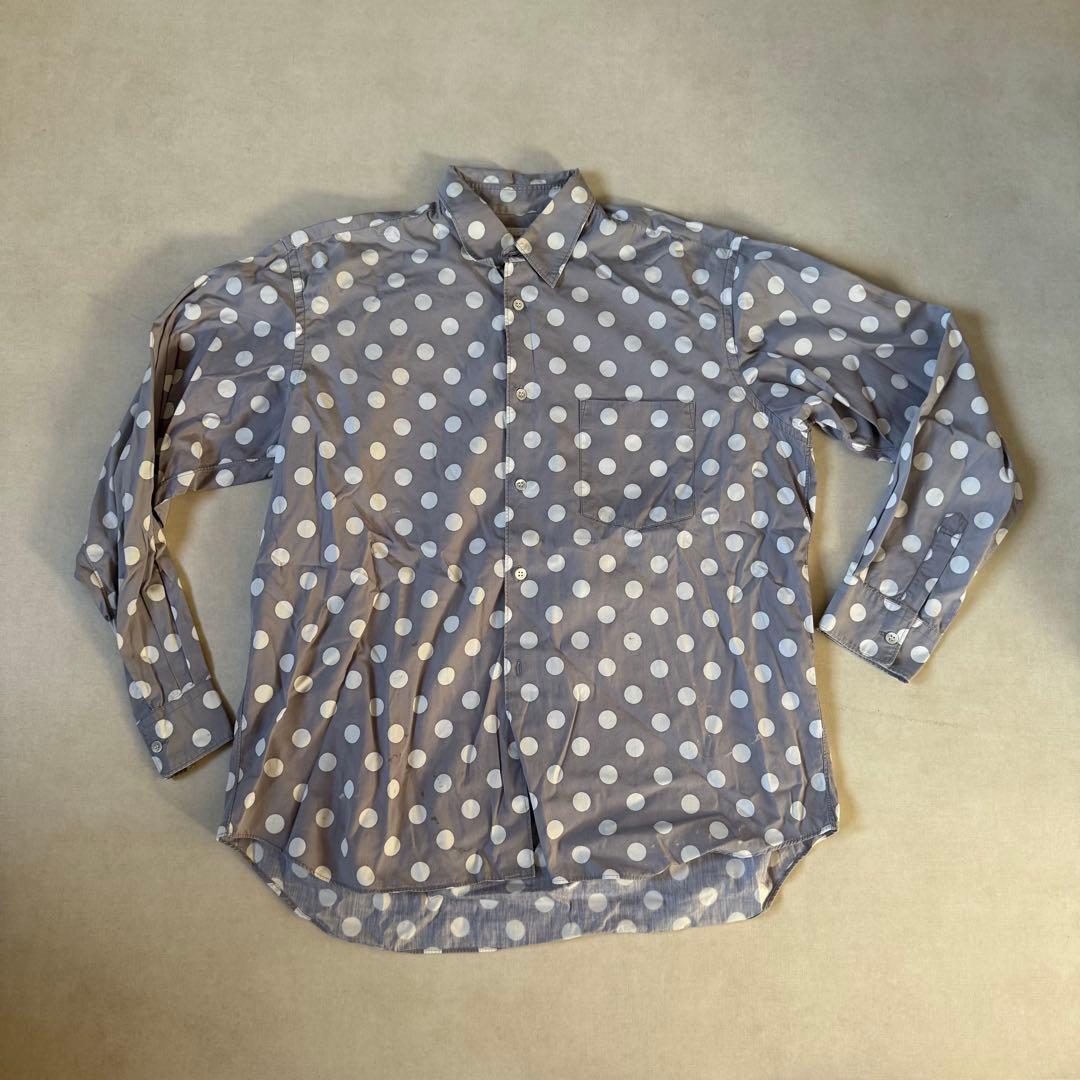 コムデギャルソンシャツ ドット柄デザインシャツ S