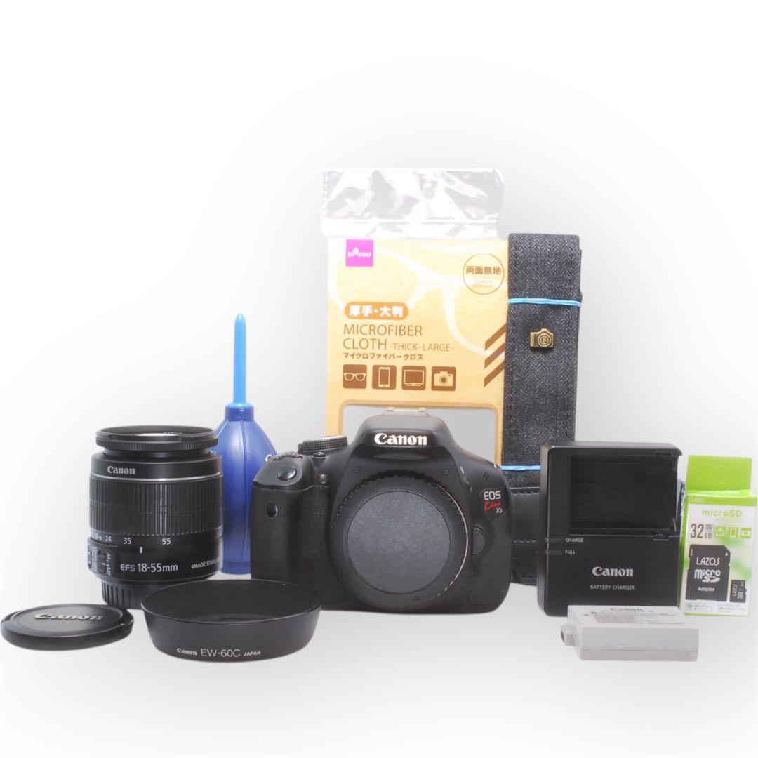 Canon キャノン Kiss X5/一眼レフカメラ/手ぶれ補正標準/簡単撮影