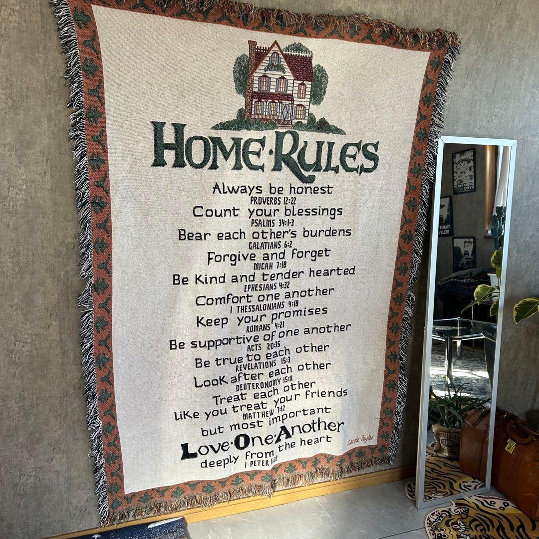 90s メッセージ ラグ ブランケット 毛布 マット usa お洒落 インテリア