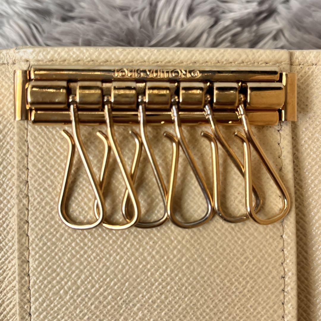 良品✨ルイヴィトン　ミュルティクレ6 キーケース　ダミエアズール　ホワイト