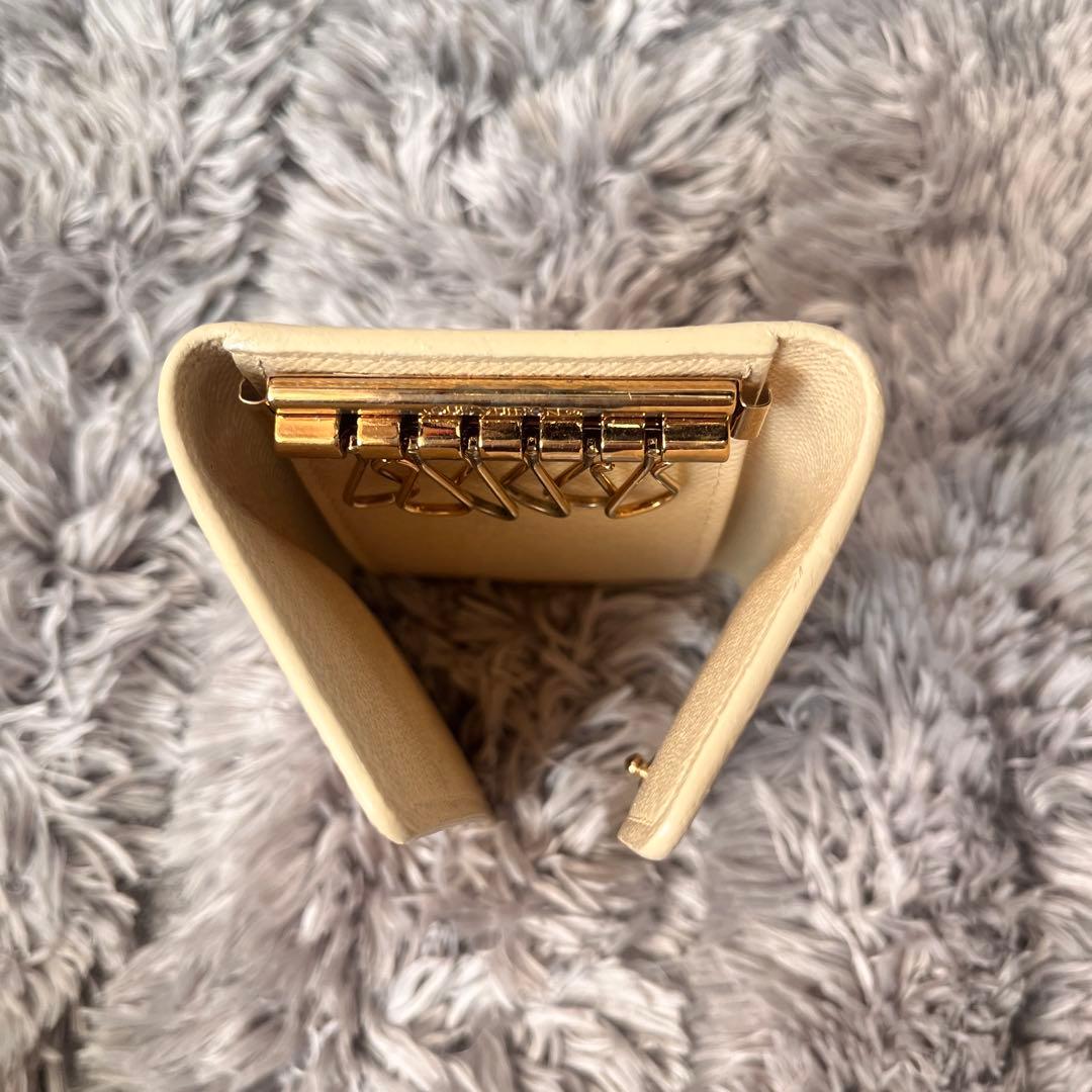 良品✨ルイヴィトン　ミュルティクレ6 キーケース　ダミエアズール　ホワイト