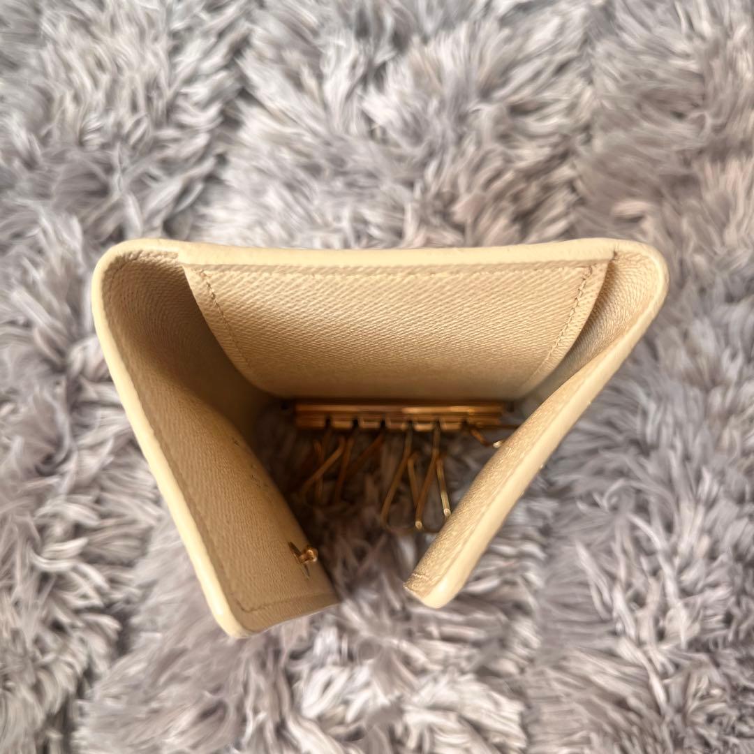 良品✨ルイヴィトン　ミュルティクレ6 キーケース　ダミエアズール　ホワイト