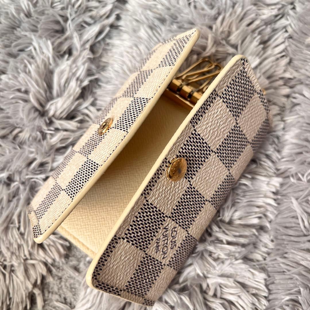 良品✨ルイヴィトン　ミュルティクレ6 キーケース　ダミエアズール　ホワイト