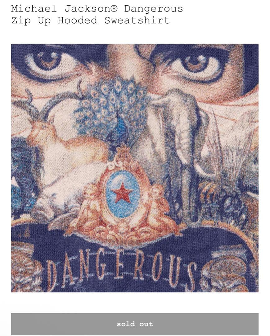 @*様 Supreme x Michael Jackson Hooded Nav