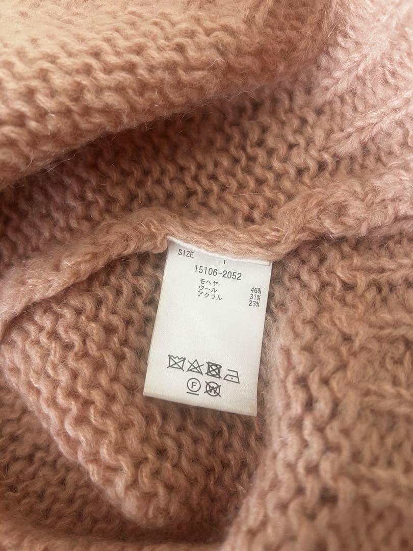 トップス CLANE HALFSHEER LOOSE MOHAIRKNIT PINK