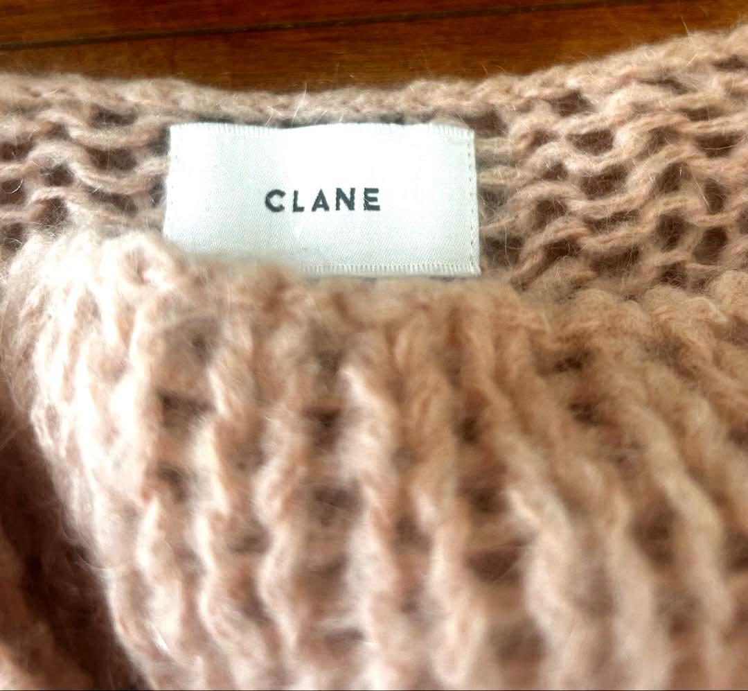 トップス CLANE HALFSHEER LOOSE MOHAIRKNIT PINK