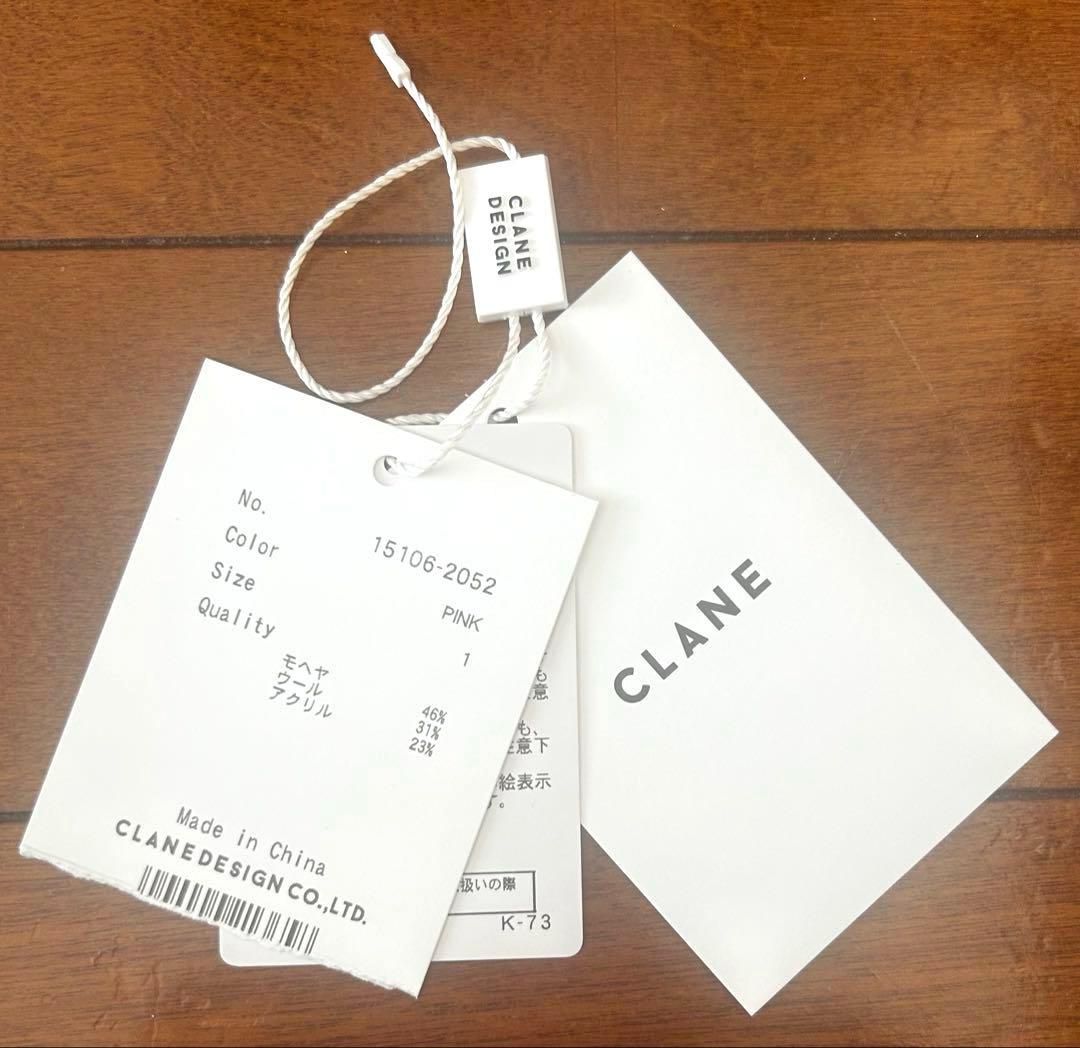 トップス CLANE HALFSHEER LOOSE MOHAIRKNIT PINK