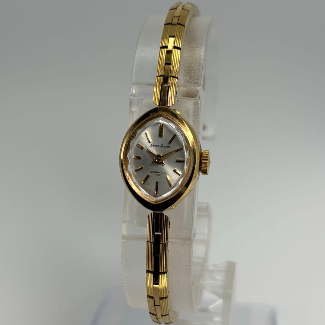 美品 SEIKO セイコー ソーラー 1967年製 ブレス型手巻腕時計