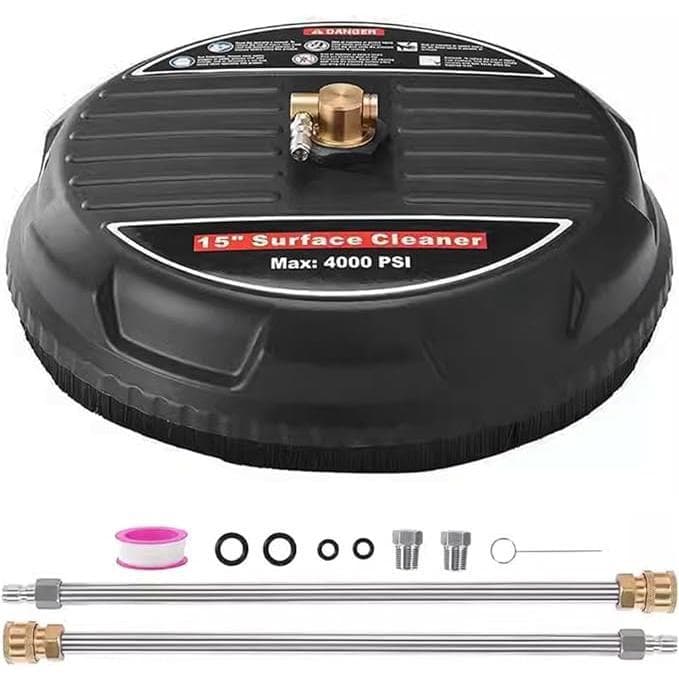 ステンレススチール 高圧洗浄クリーナー 15インチ 4000PSI ブラシ付き