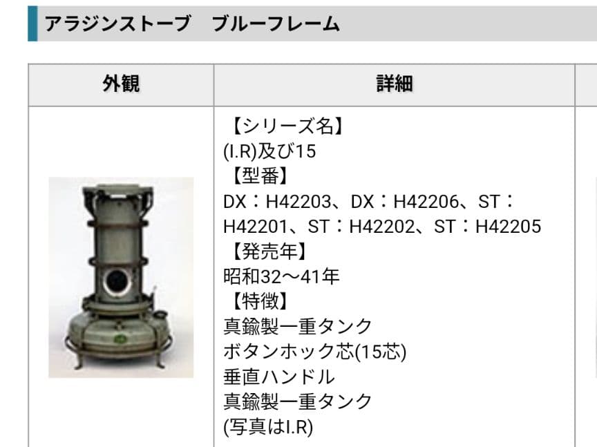 【ビンテージ】初期型Aladdinアラジン ブルーフレームヒーター 15型