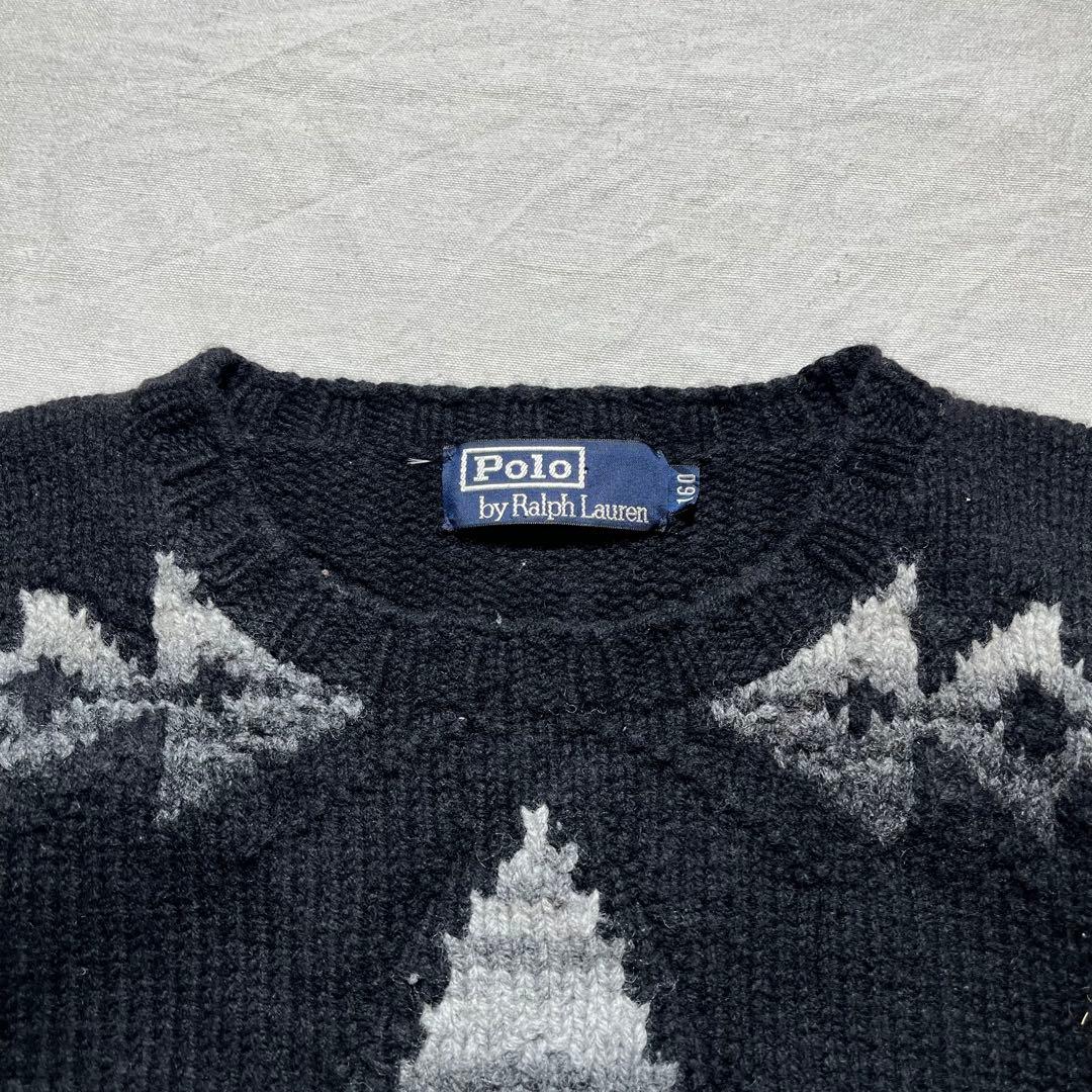 トップス Y2K 90s RALPH LAUREN WOOL NATIVE KNIT