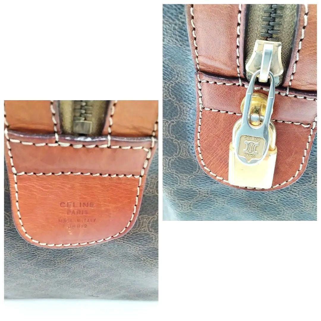 セリーヌ CELINE ボストンバッグ マカダム柄 南京錠 大容量