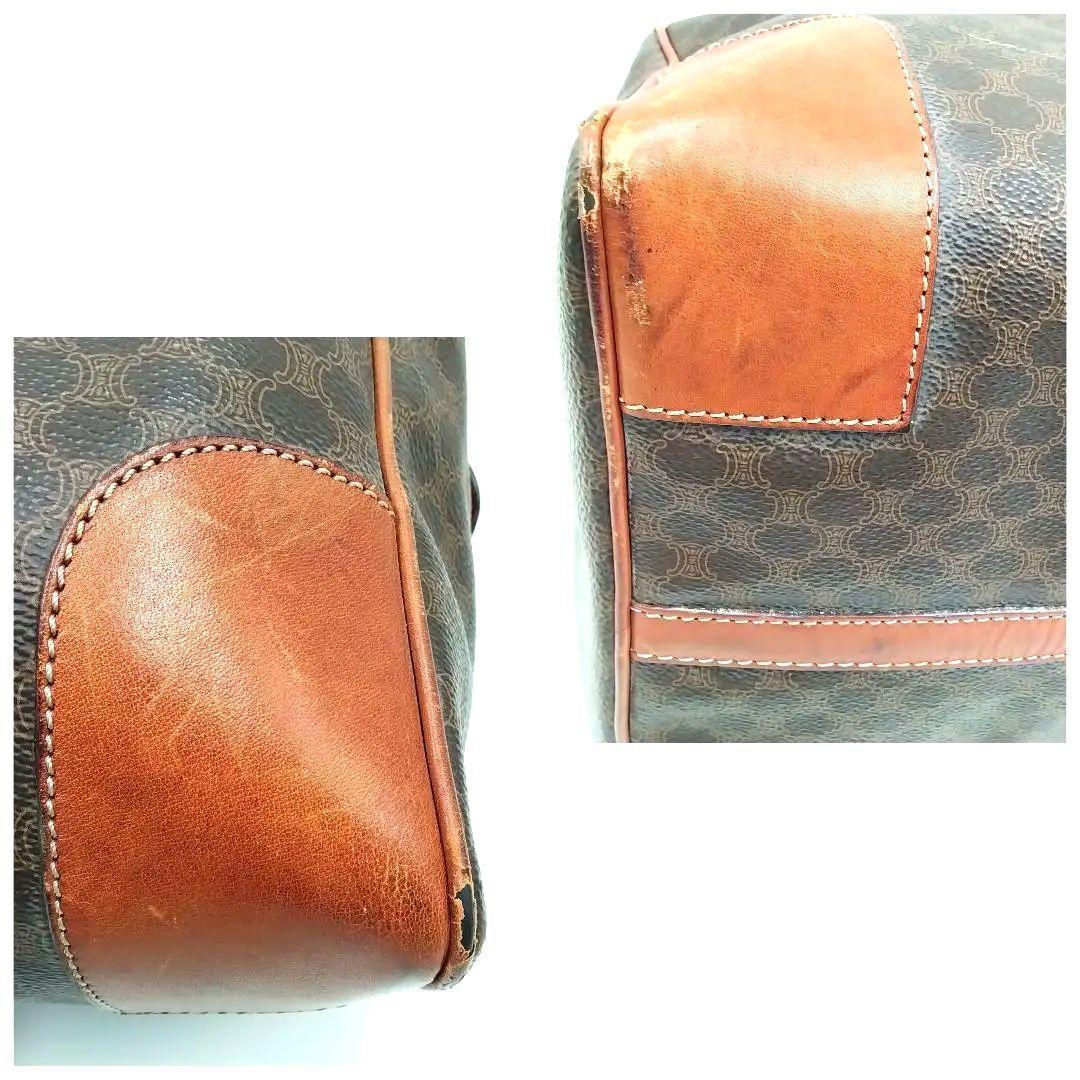 セリーヌ CELINE ボストンバッグ マカダム柄 南京錠 大容量