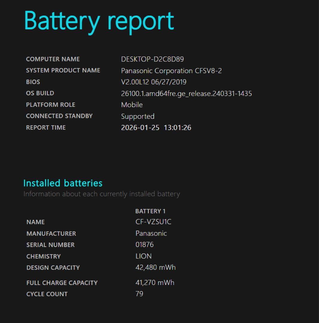 【美品】 Let's note SV8/SSD256GB/メモリ8GB シルバー