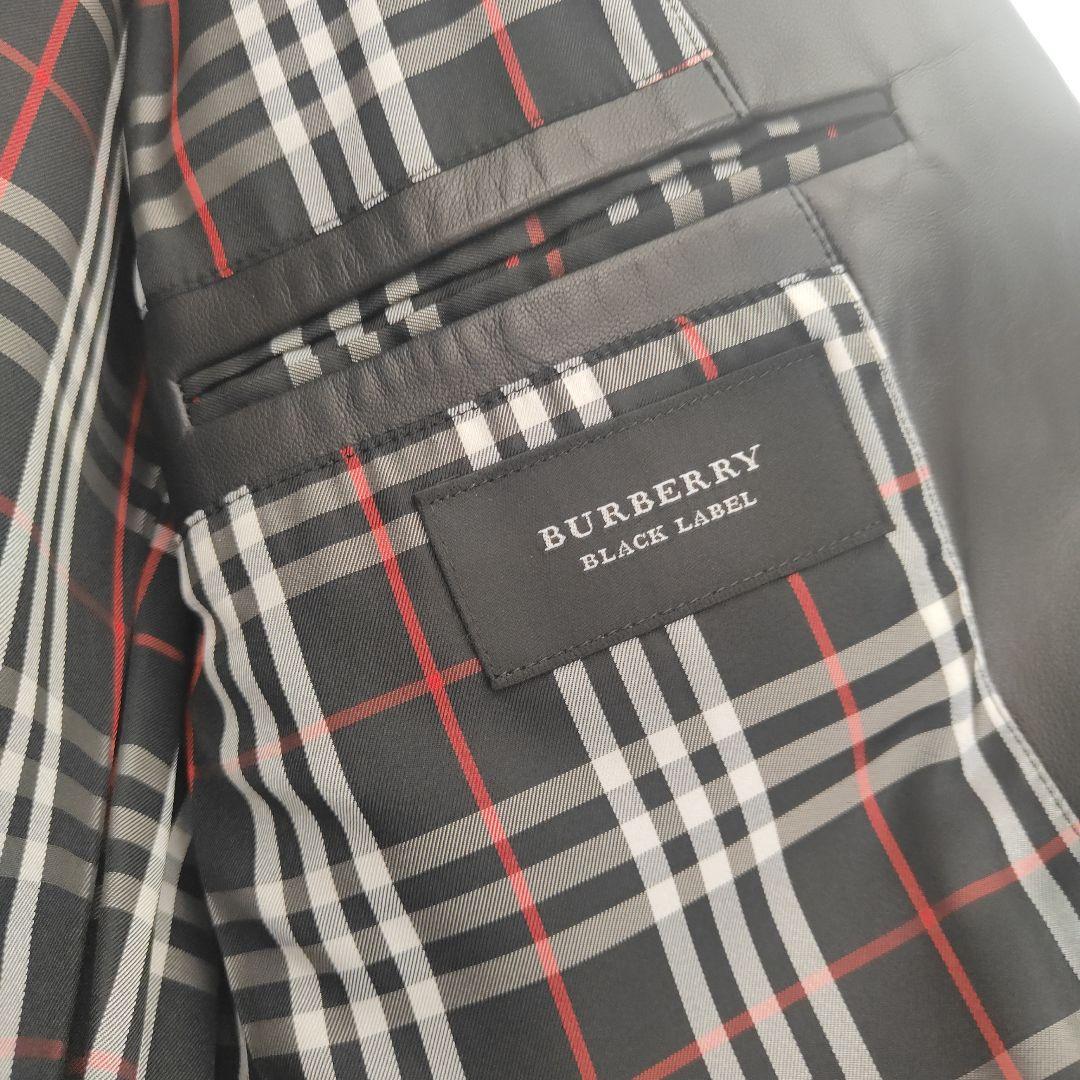 （極美品）BURBERRYBLACKLABELラムジャケット専用袋付