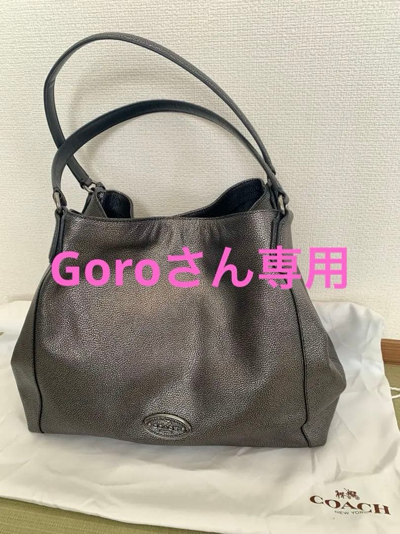 COACH イーディ　ガンメタリック　ショルダーバッグ ハンドバッグ