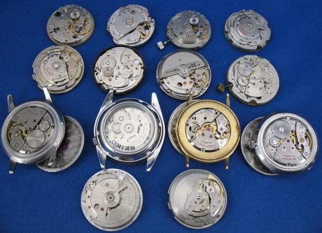 ジャンクMovement 部品取り用 オール機械式ウォッチ 14セット