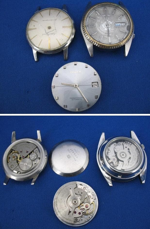 ジャンクMovement 部品取り用 オール機械式ウォッチ 14セット