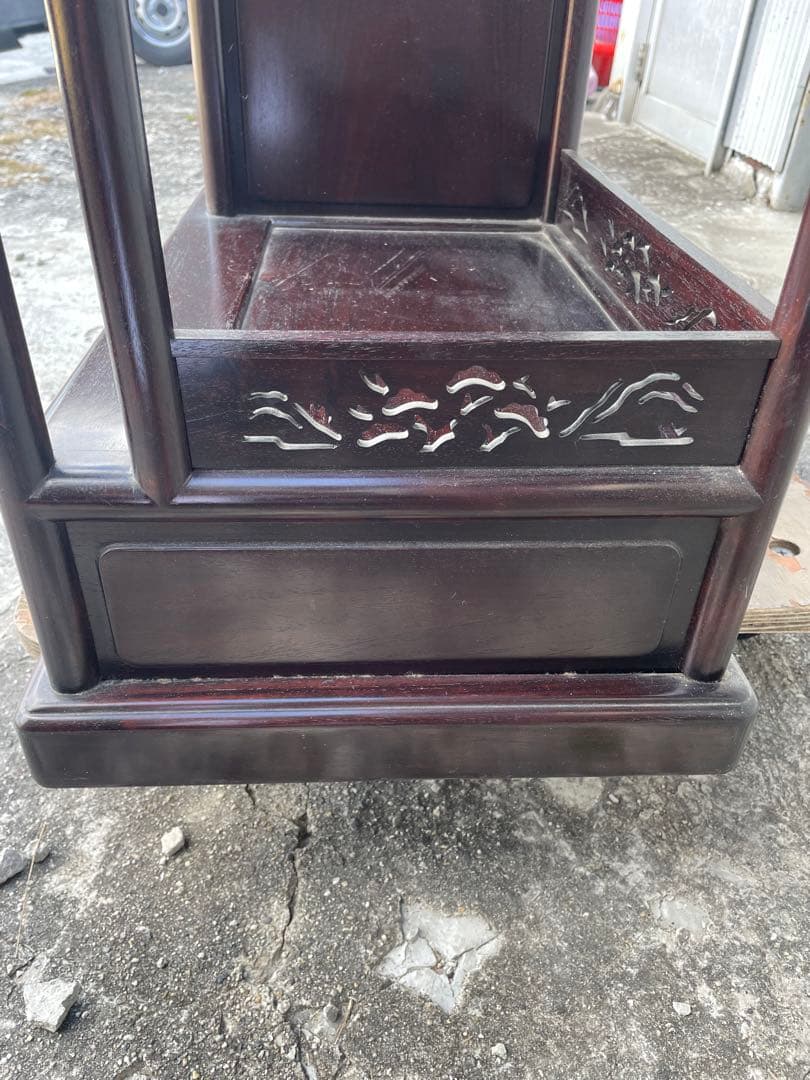 唐木家具 茶箪笥 ヴィンテージ　飾り棚 アンティーク家具　和家具