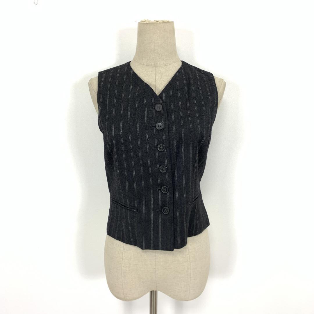 LA8581 マックスアンドコー パンツスーツ3点セット グレー ウール 40