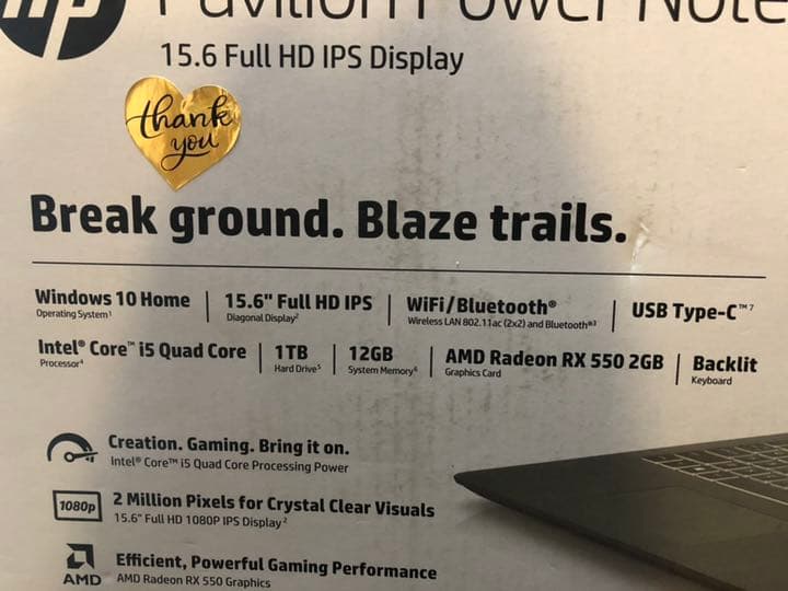 hp pavilion power 15/ゲーミングPC【ほぼ未使用】