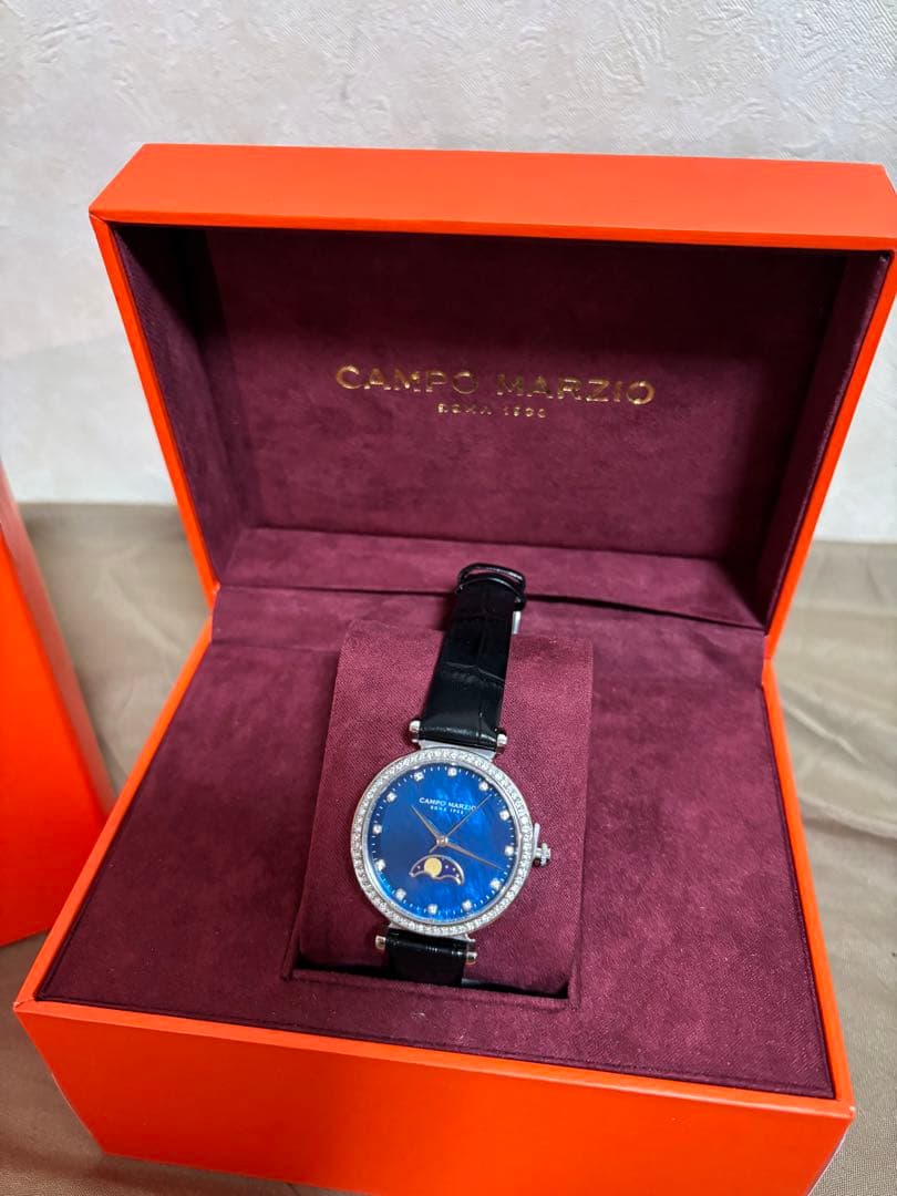 CAMPO MARZIO 青 ドレスウォッチ