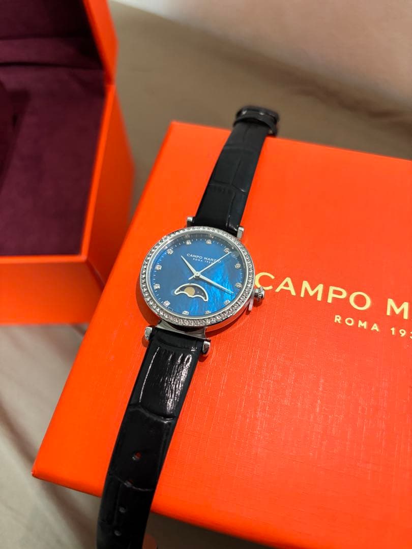 CAMPO MARZIO 青 ドレスウォッチ