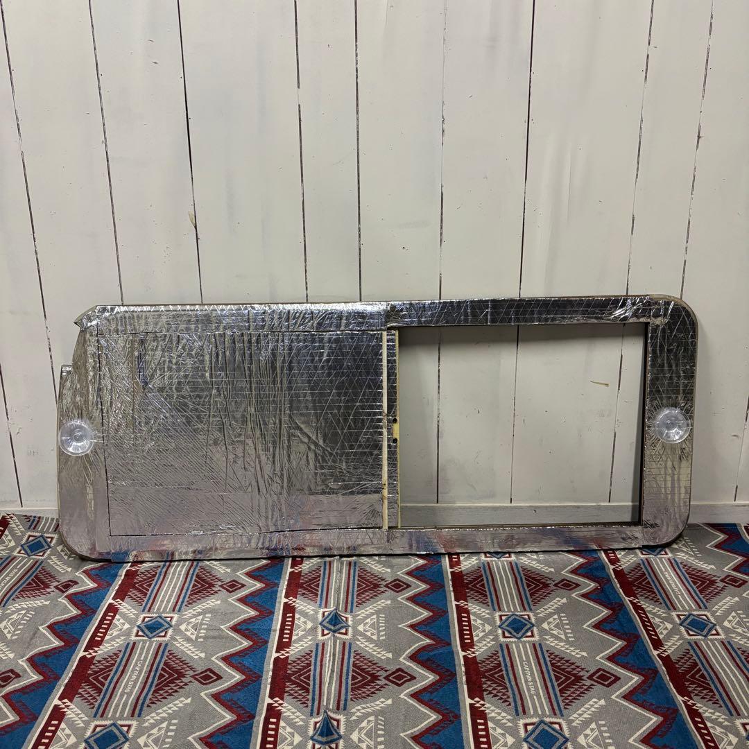 ハイエース 窓埋めパネル 開閉式 左右セット 木目 断熱シート ケージ