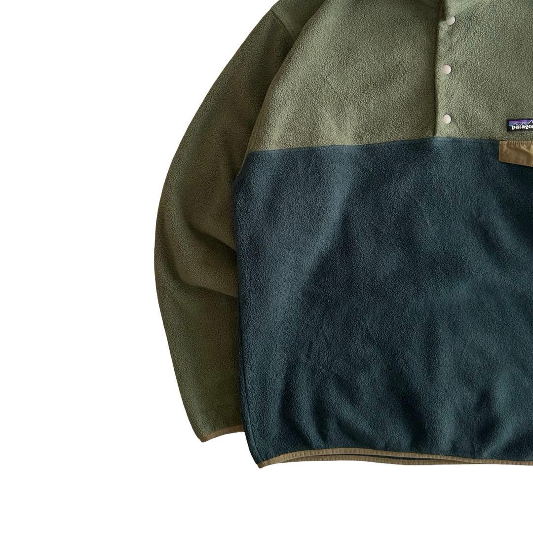 【希少フカフカ】2017年製 パタゴニア スナップT 切り替えデザイン Lサイズ
