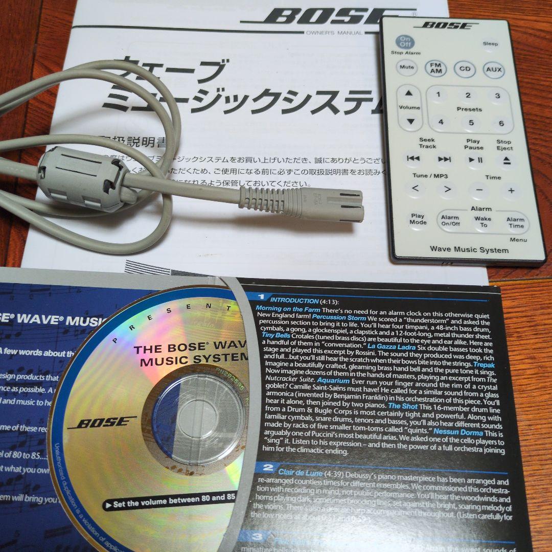 Bose Wave Music System動作品純正大リモコン純コードCD取説