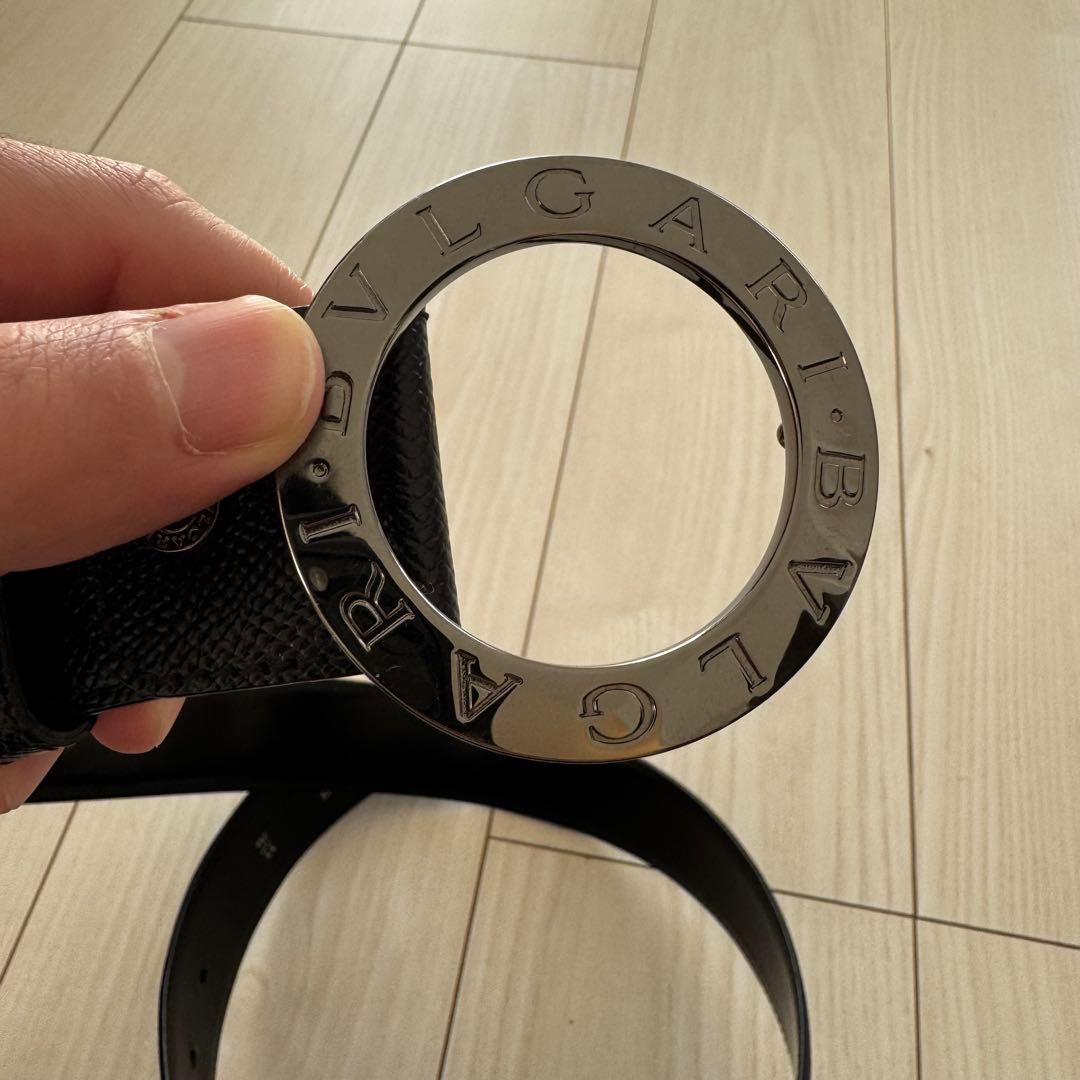 ✨美品✨BVLGARI 黒レザーベルト