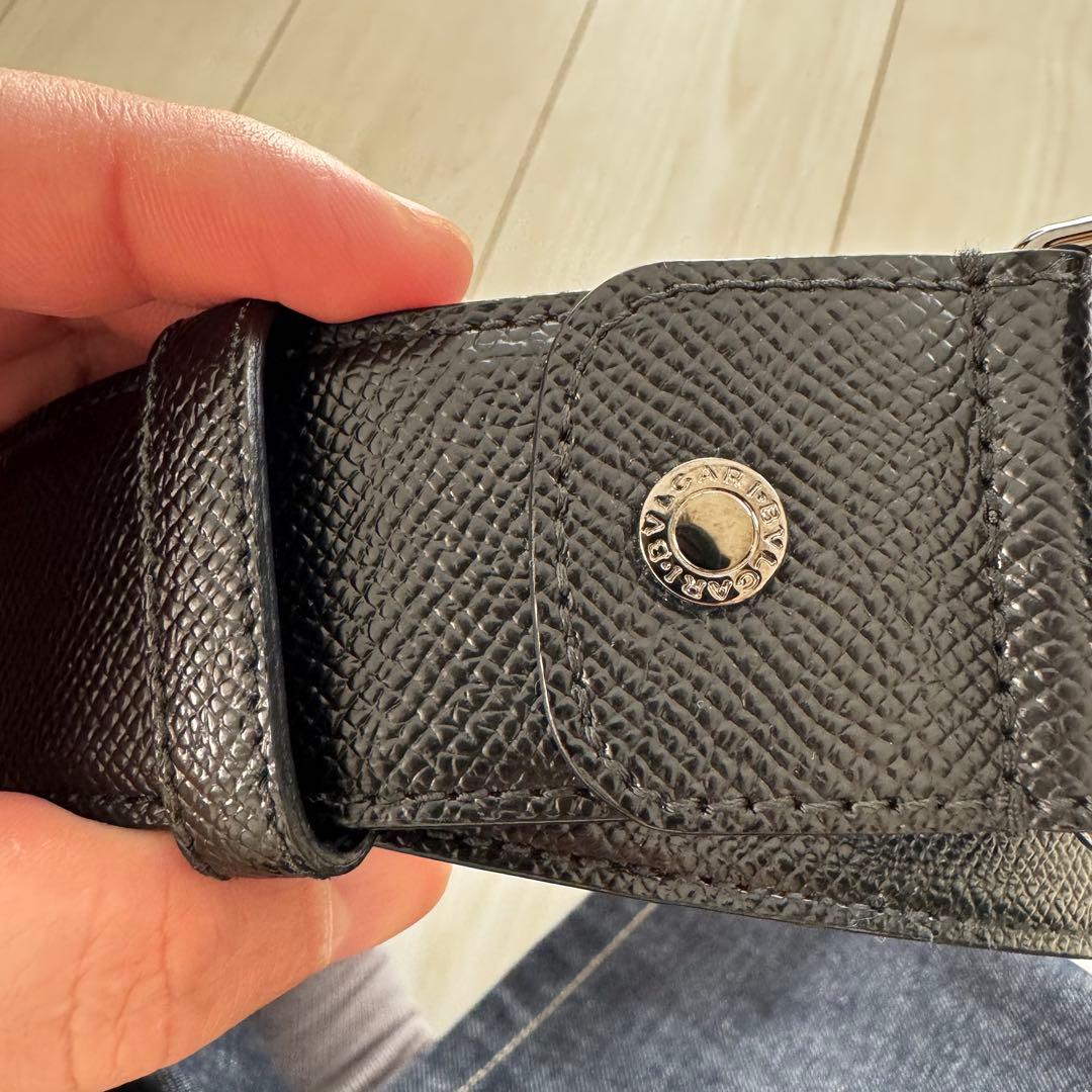 ✨美品✨BVLGARI 黒レザーベルト