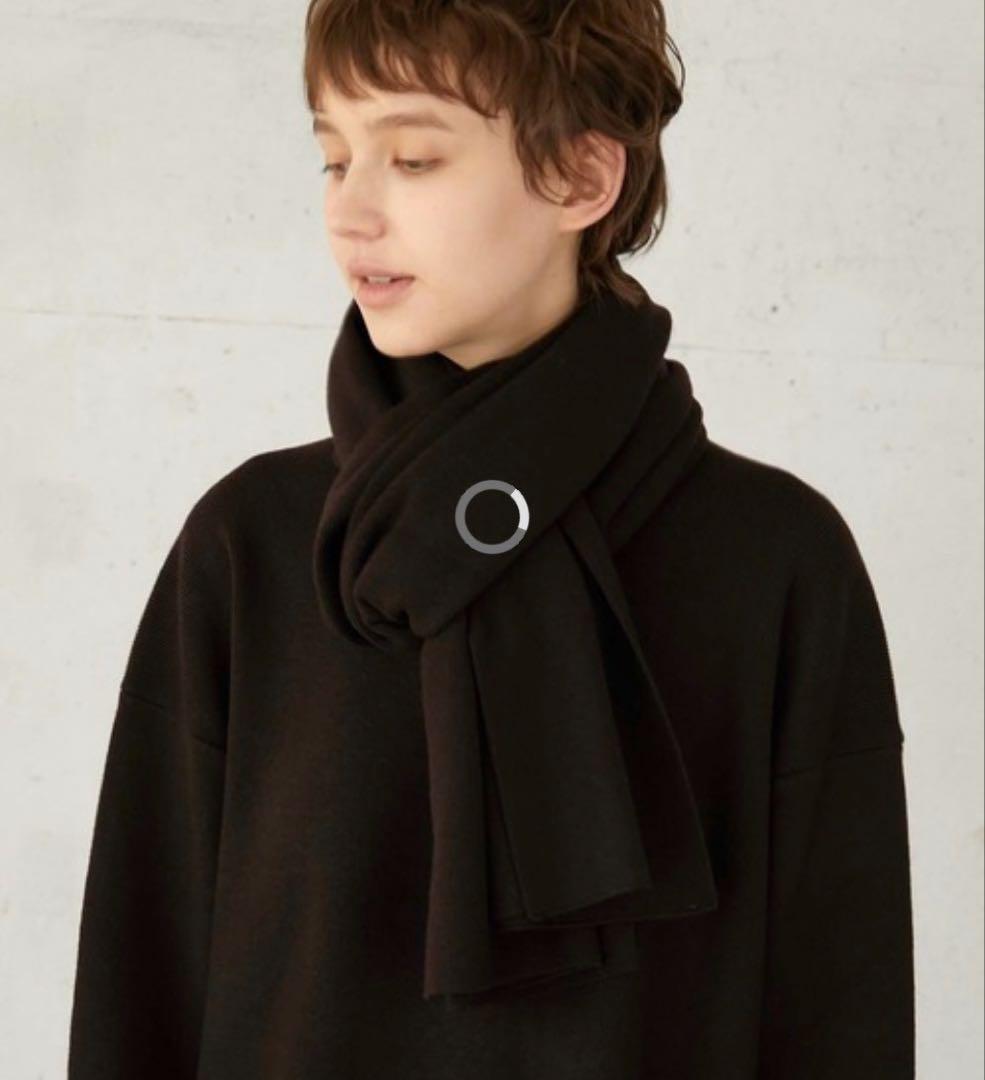 lpdgem アンチピリング　マフラー　brown LA PEAU DE GEM