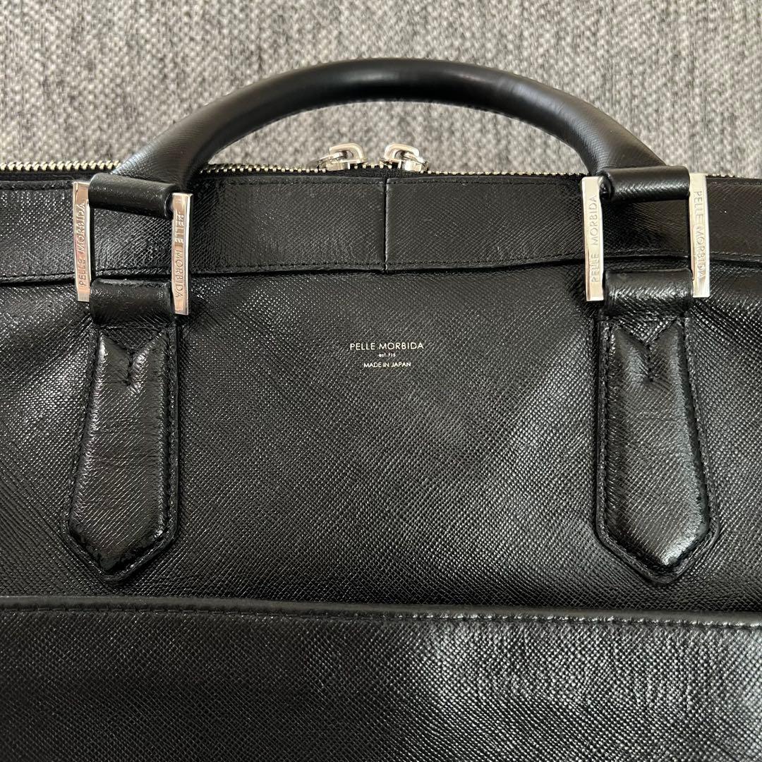 PELLE MORBIDA Capitano ブリーフバッグ ブラック